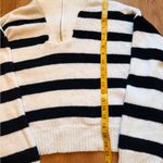 Stradivarius  Black and Cream Striped Turtleneck Sweater Photo 3