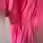 day + moon THE SANTA ROSA ROMPER IN NEON PINK, PUFF SLEEVES, POCKETS; size M Pink Size M Photo 4