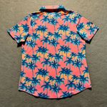 Sunday Swagger x ESPN Golf Classic Polo Shirt Women’s Medium Pink Palm Tree Photo 4