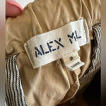 Alex Mill Officer High Rise Straight‎ Leg Pant 2 Khaki Tan Cotton Twill Military Photo 8