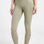 Athleta Salutation Stash Pocket II Cutout 7/8 Tight Mountain Olive XS NWT Photo 6