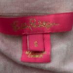 Lilly Pulitzer  cotton blend pink & tan color block size small sweater. Photo 3