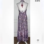 Raga Baran Pink Blue Paisley Maxi Dress Size XS Photo 5