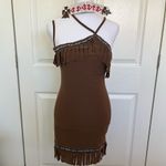 Coquette 2 Piece Sexy Native Costume OS Brown Photo 1