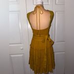 Free People  Yellow Mustard Endless Summer Hot Dang Mini Dress Size Medium NWOT Photo 2