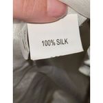 NWT Mandalay White Silk Gold Gray Beaded Cutout Midi Evening Gown Dress Womens 2 Photo 9