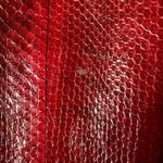 Beirn large red snakeskin shoulder bag date night going out purse Valentine's Photo 2