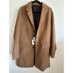 NWT Slate & Stone Men's Brown Camel Wool Blend Topcoat Size Large Photo 2