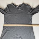 J Jill Pure Jill Luxe Tencel Knit Mini Dress Small Gray Long Sleeve Minimalist Photo 9