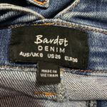 Bardot Spliced Seam Denim Mini Skirt Photo 5