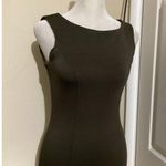Banana Republic Top Womens XXS Dark Olive Green Sleeveless Fitted Stretch Shirt Photo 0