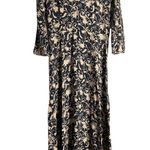 Zero + Maria Cornejo Isie Black Printed Silk High Low V Photo 4