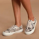 Superga 2790 Synthsnake Platform Sneaker, Women's Size 9 M, Taupe MSRP $99 Photo 0