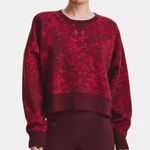 Under Armour NWT Women's Rival Fleece Camo Crew in Chestnut Red - 690 Photo 1