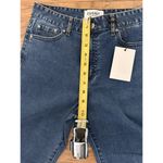 NWT EVIDNT Malibu High Rise Two Tone Kick Flare Jeans 26 Blue Photo 6