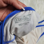 OceanGear Blue Front Zipper One Piece Swimsuit Size M Photo 2