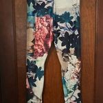 Anthropologie Pure Good Floral Lace Detail Leggings Women’s Size M Photo 3