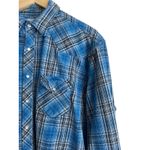 Wrangler Vintage  Mens Shirt Flannel Plaid Pearl Snap Cowboy Western‎ Rodeo Ranch Photo 5