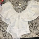 Blue Blush White Ruffle Bodysuit Photo 2