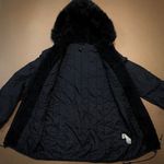 ZARA  Woman Faux Fur Hoodie Parka, Black, Size M Photo 5