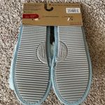 Dearfoams NWT Memory Foam Dearfoam I DO BRIDE BACHELORETTE PARTY SLIPPERS BLUE Wedding Photo 1