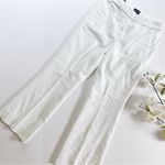 J.Crew Factory Women's White Linen Kelsey Pants Summer Kickback Size 00 Photo 3