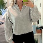 Aerie Sweatshirt Pullover Grey Photo 0