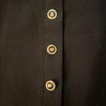 ZARA  Black Mini Skirt with Gold Buttons Photo 2
