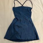 Satin Cami Dress In Navy Blue Photo 1