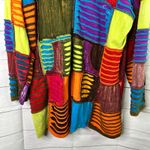Greater Good Network XXL Hippie Patchwork Jacket Hoodie Festival Indie Artsy Orange Photo 3