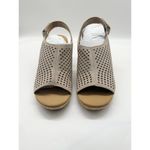 NWT Rockport Briah Perforated Farro Nubuck Sling Back Wedge Sandals Women’s 11 M Tan Photo 3