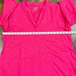 Chico's Chico’s Pink Notch V-neck 3/4 Sleeve Tunic Top 4 XXL Photo 3