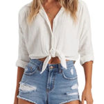 Billabong Drift Away Distressed Denim Jean Cut Off Shorts Sz 30 Photo 0