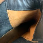 via spiga  Black Suede Leather Ankle Chunky Boots Moto Biker Classic All Black 10 Photo 8