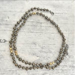 Stella & Dot silver and gold tone long necklace Photo 1