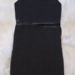 ZARA Textured Faux Leather Mini Dress Photo 2