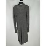 Free People  Bach Bonita Cardigan Ribbed Long Sweater Dress Duster Grey Medium Photo 1