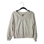 Universal Threads Universal Thread White V-Neck Sweatshirt Pullover Women’s Size XS Long Sleeve Photo 1
