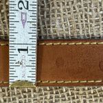 Vintage Womens Tan Full Grain Leather Trouser Belt Size 32 Photo 6