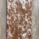 Beaudin Take Along Small Wristlet In Hair on Hide Brown Photo 3