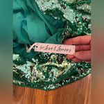 For Love & Lemons  Green Sequin Mini Dress Marais with open back NWT Photo 8