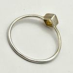 Dainty Ethiopian Opal Sterling Silver Stacker Ring Size 9.75 Photo 5