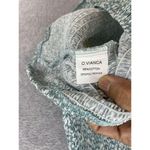 O. Vianca Women's Strapless Dress Smocked Green Micro Floral Tie Front Large Size undefined Photo 3