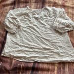 Andree by Unit Women’s  Top Whit Peasant Top Size XL Photo 5