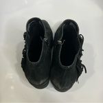Born Danni suede booties with fringe black womens size 9 western boho casual Photo 5