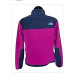 The North Face  Women's Pink and Gray Full-Zip Fleece Jacket - Size Medium Photo 1