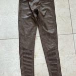 7 For All Mankind Sz XS Pleather Faux Leather Moto Leggings Sz XS Photo 3