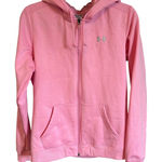 Under Armour ‎ Pink Fleece Pull On Full Zip Sweatshirt Jacket Large Photo 0