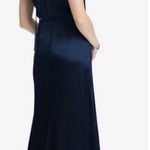 DESSY COLLECTION Cap Sleeve Blouson Faux Wrap Dress in Midnight Navy Blue 3050 8 Photo 1