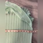 J.Crew Size S Pointelle Ruffle Mock Neck Cotton Lightweight Long Sleeve Sweater Photo 8